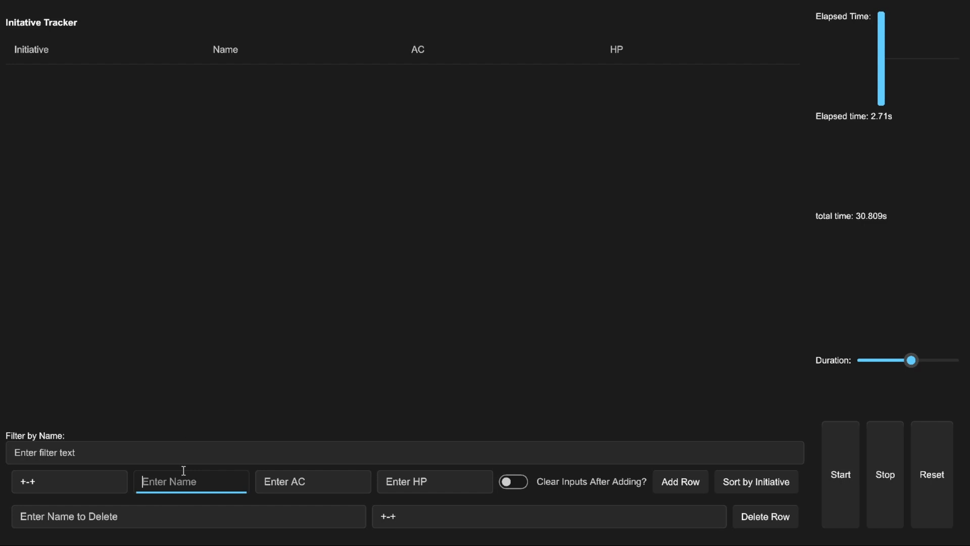 30 second demo of the apps features